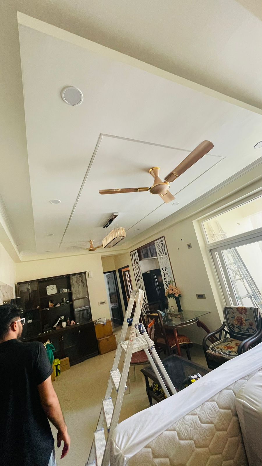 Minimalist Square Grid Ceiling